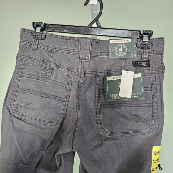 GH Bass & Co. Stretch Canvas Rugged Terrain Service Pant 32x32 Gray Magnet - Picture 5 of 7